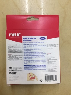 Farlin Miếng lót thấm sữa giặt được