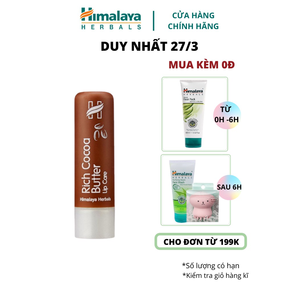 Son Dưỡng Môi Tinh Chất Bơ CaCao Himalaya Rich Cocoa Butter Lip Care 4.5g | BigBuy360 - bigbuy360.vn