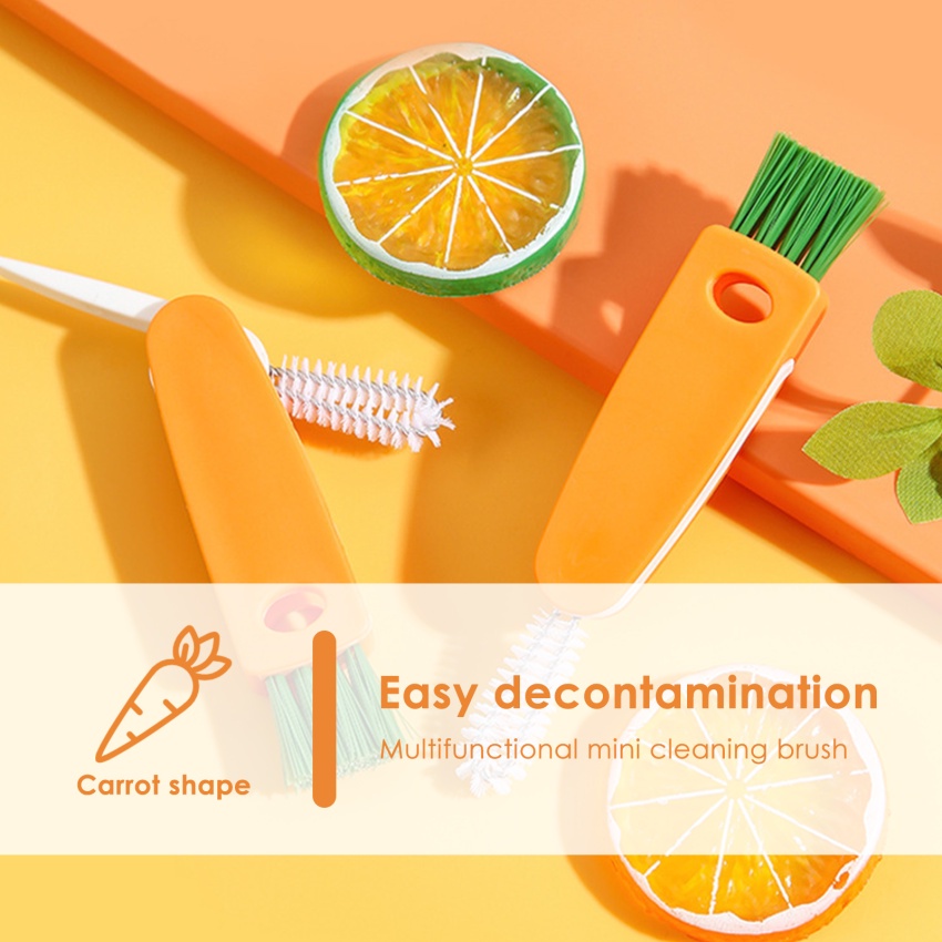 Cọ Vệ Sinh Bình Sữa / Cốc Nước 3 Trong 1 Đa Năng Tiện Dụng