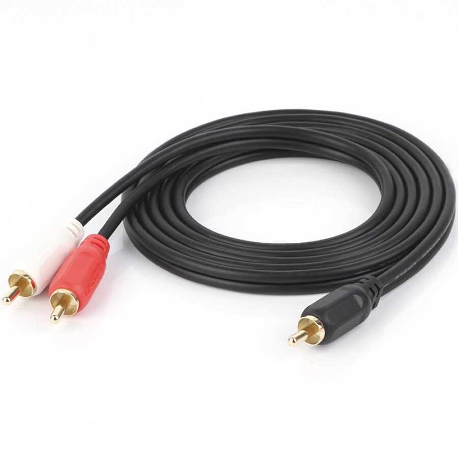 DÂY LOA JACK 3.5 RA 2 ĐẦU RCA BÔNG SEN 23A - 3M