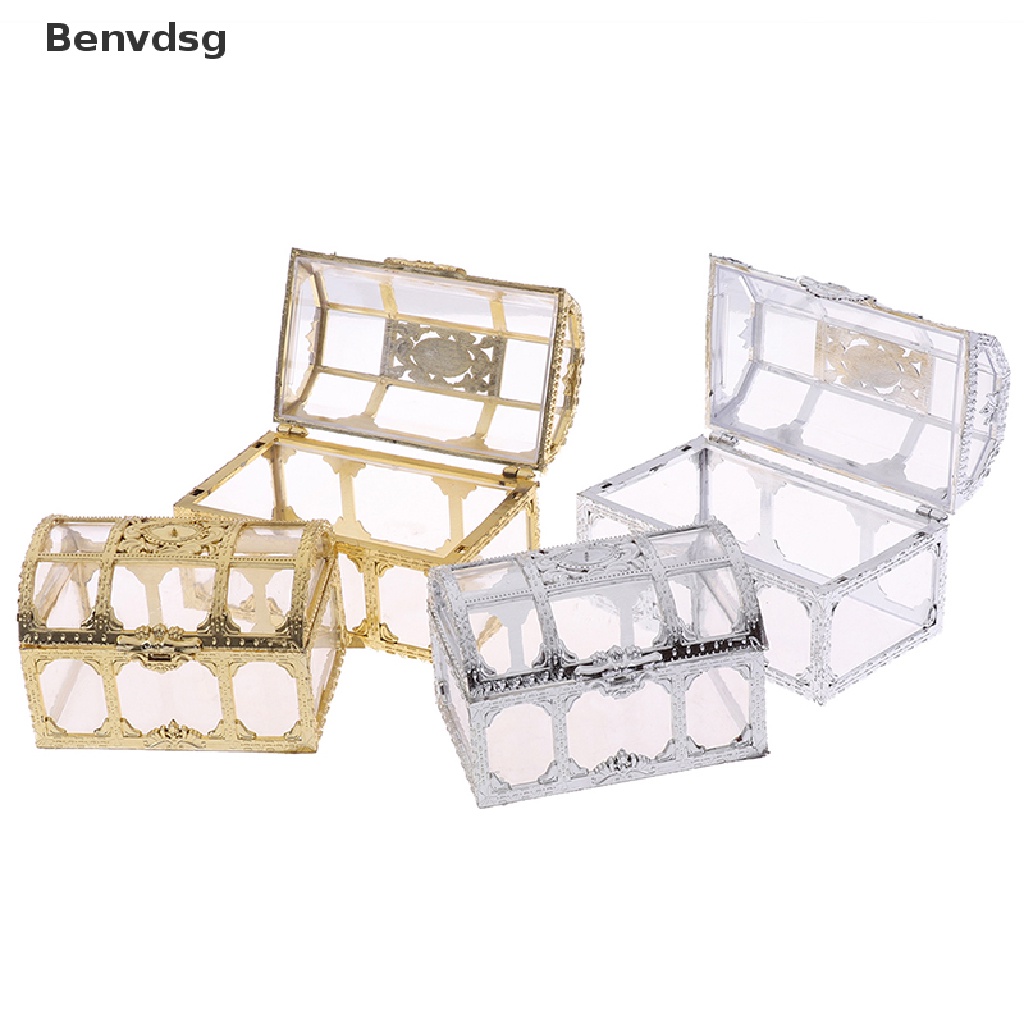 1 Hộp Đựng Kho Báu Bằng Bạc / Vàng / Kẹo Nhỏ Gọn Tiện Dụng