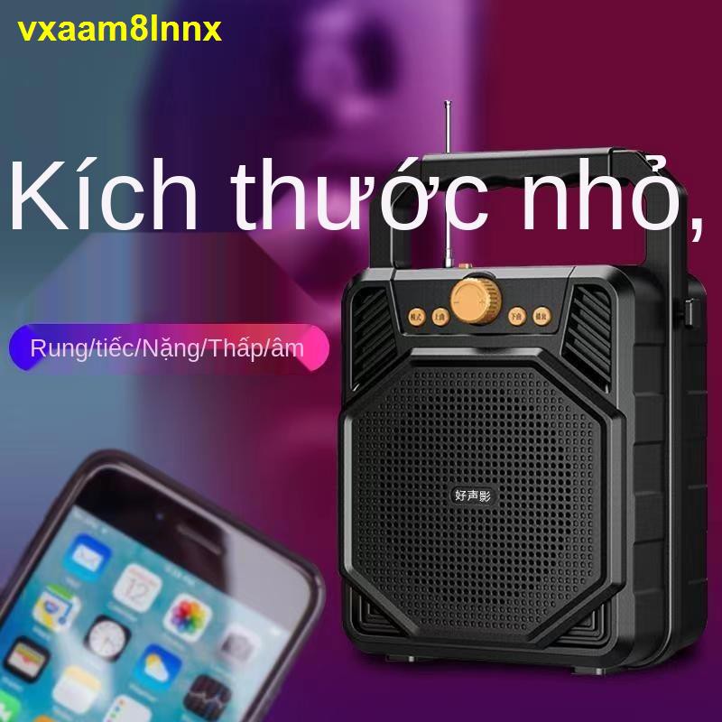 phiên bản hàng đầu Bluetooth Âm thanh lượng lớn loa nhỏ vuông nhảy siêu trầm có thể sạc lại karaoke gia đình