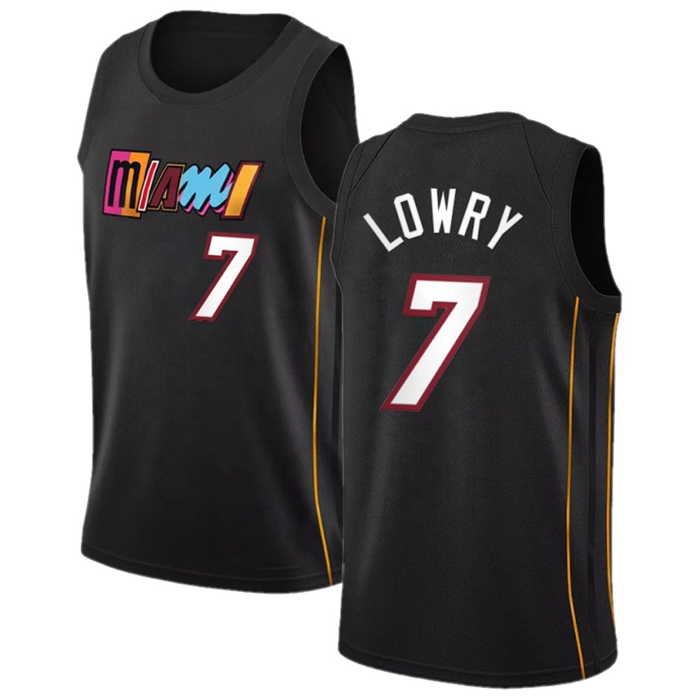 Áo Bóng Rổ Số 75 Phong Cách Thể Thao 2021 Cá Tính Cho Nam #14 Tyler Herro #7 thấp hơn #22 Jimmy Butler Jersey Khâu