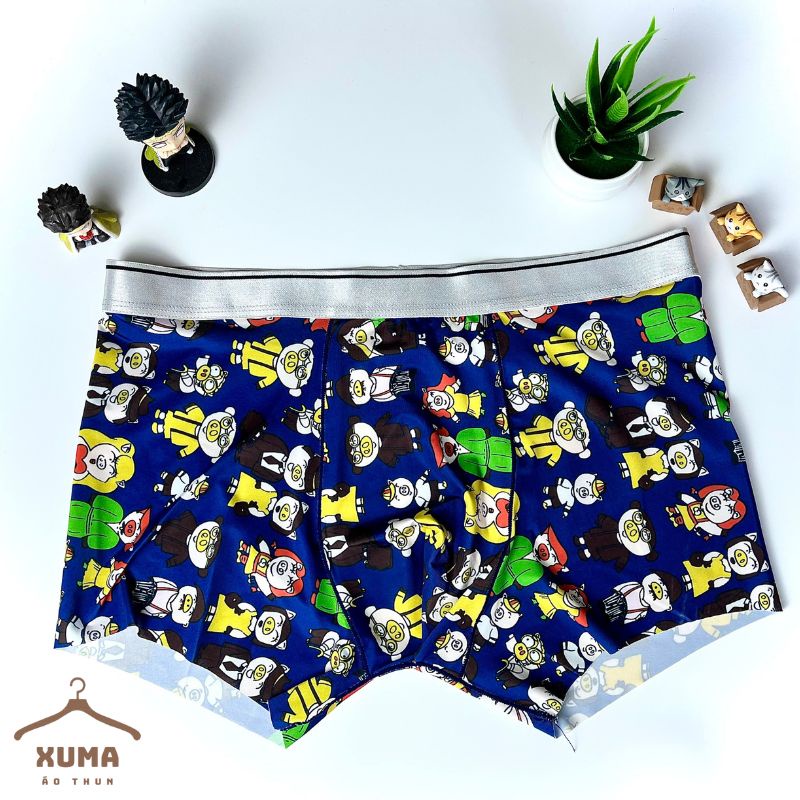 [ Ảnh tự chụp ] Quần sip quần lót nam hoạt hình thun lạnh siêu nhẹ co giãn 4 chiều khử mùi hiệu quả không xù không nhăn