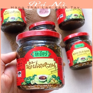 Sốt mắm ruốc chấm trái cây Nam Pla Wan Thái Lan Hủ Thủy Tinh