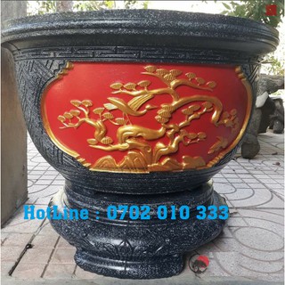 Khuôn Chậu Cảnh ABS Siêu Bên Chậu Tròn 90cm Cả Đôn Tặng Búa Cao Su Và Sơn Chuyên Dụng