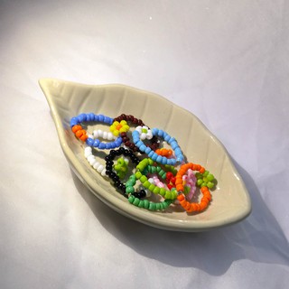 Nhẫn Hạt Cườm Hoa Baby-Handmade Siêu Rẻ