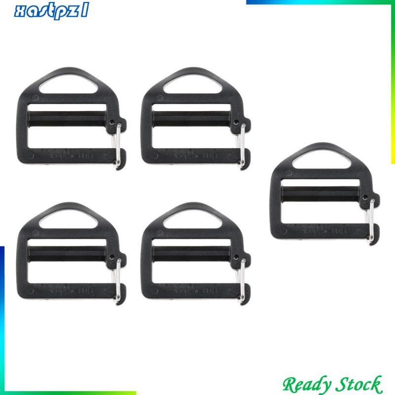 Set 5 khóa nhựa 25mm gắn dây đeo balo tiện dụng