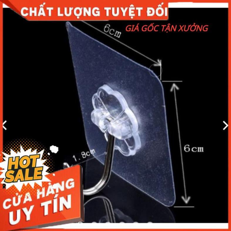 [Combo 2 cái] MÓC DÁN TƯỜNG CHỊU LỰC TRONG SUỐT SIÊU DÍNH