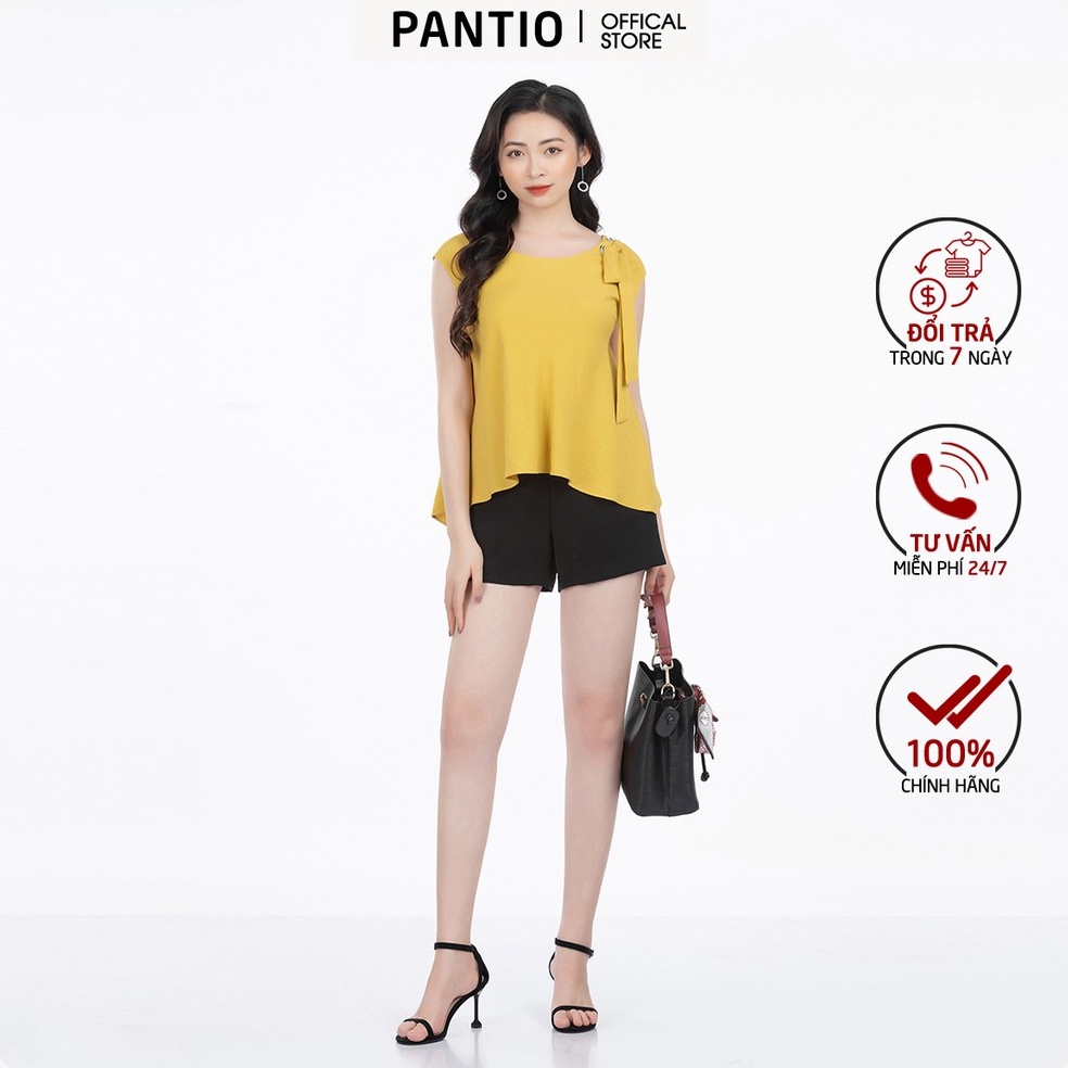Quần short nữ chất liệu Thô, dáng ống đứng FQN3253 - PANTIO