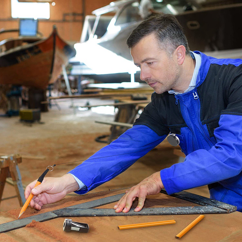 Set 12 Bút Chì Đánh Dấu Hình Bát Giác 7 Inches HB Kèm Đồ Chuốt Bút Chì Và Giá Đỡ