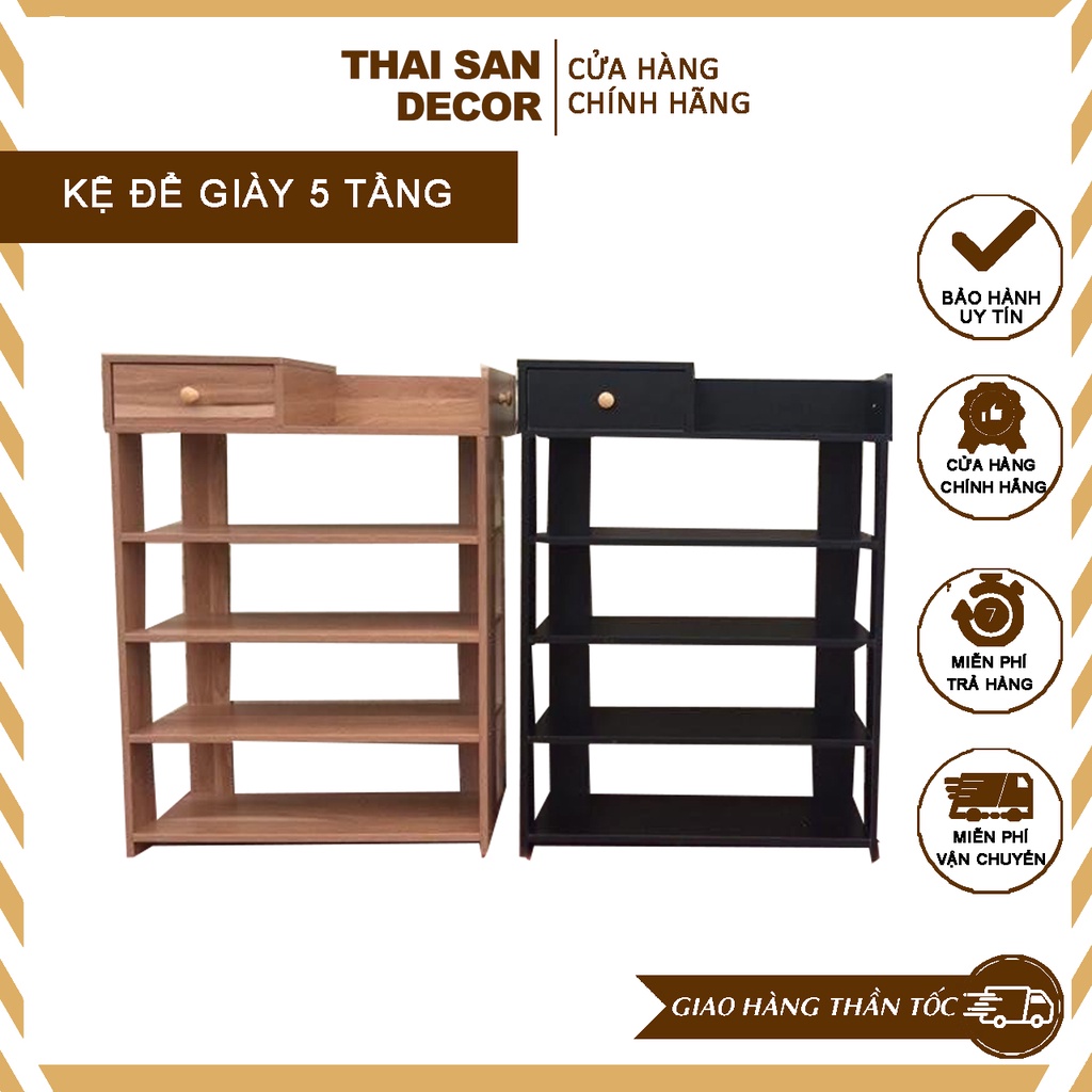 Kệ để giày cao cấp - kệ đồ cao 5 tầng đa năng thiết kế nhỏ gọn đủ để trong góc tưởng • THAI SAN DECOR