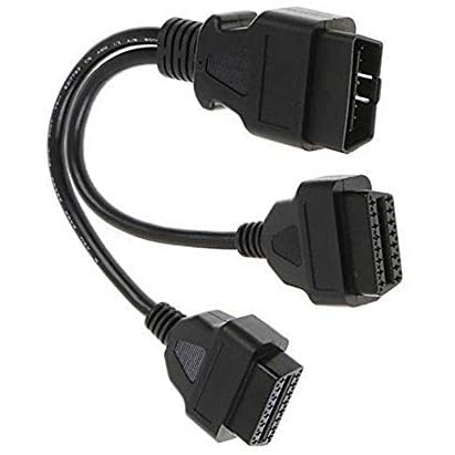 Bộ Chia Cổng OBD II Tiện Ích Trên Ô Tô - Bộ Dây Cáp Chia 2 Cổng OBD II [ Dây Tròn Thẳng]