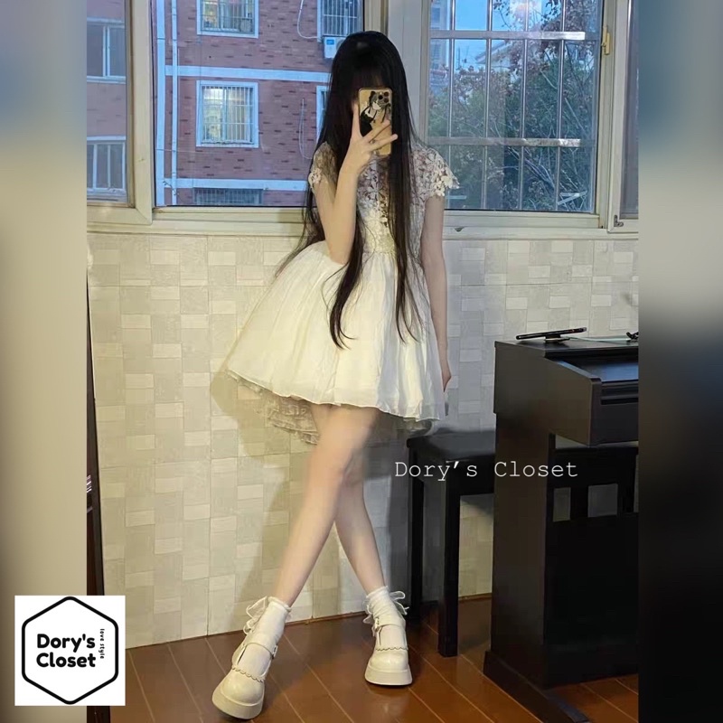 Giày lolita ulzzang giày bánh mì oxford nữ mũi to tròn đế cao dày Dory’s Closet 6002