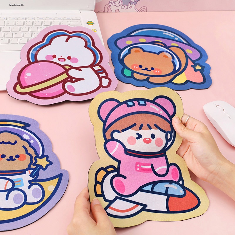 Miếng lót chuột, bàn di chuột, mouse pad hoạt hình gấu nhỏ cute dễ thương