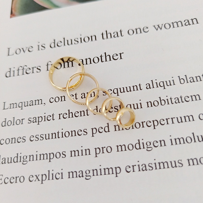 Set 10 Nhẫn 14K Nhiều Màu Sắc Bắt Mắt Tiện Dụng Và Bền