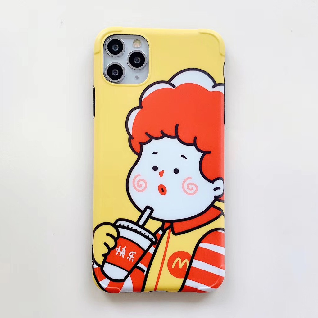 Ốp Điện Thoại Mềm Chống Nứt Họa Tiết Mcdonalds Và Kfc Cho Iphone