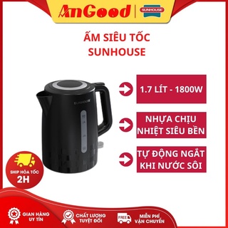 Ấm siêu tốc nhựa shd1306 sunhouse ấm đun công suất 1800w cho thời gian nấu nước nhanh chóng