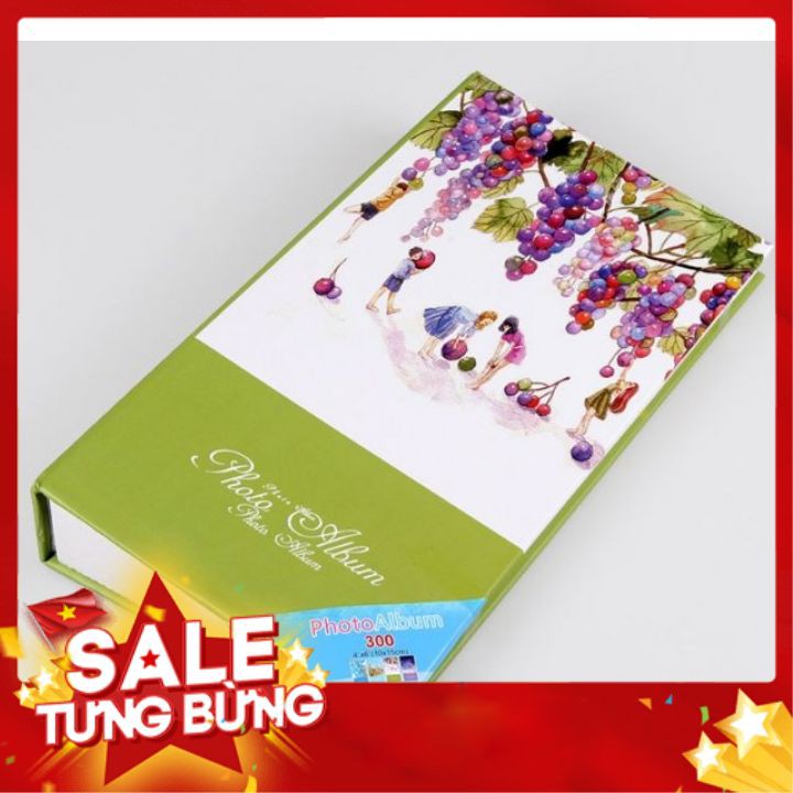 ALBUM CHỨA 300 ẢNH 10X15 CM 💝𝙁𝙍𝙀𝙀 𝙎𝙃𝙄𝙋💝  ALBUM ẢNH BÌA TRANH VẼ NGHỆ THUẬT TINH TẾ NHẸ NHÀNG DỊU DÀNG DỄ THƯƠNG