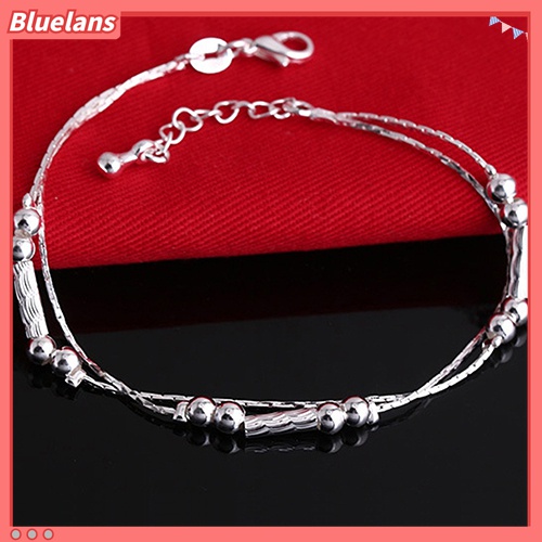 Vòng đeo tay bằng hợp kim phối hạt giản dị thời trang cho nữ