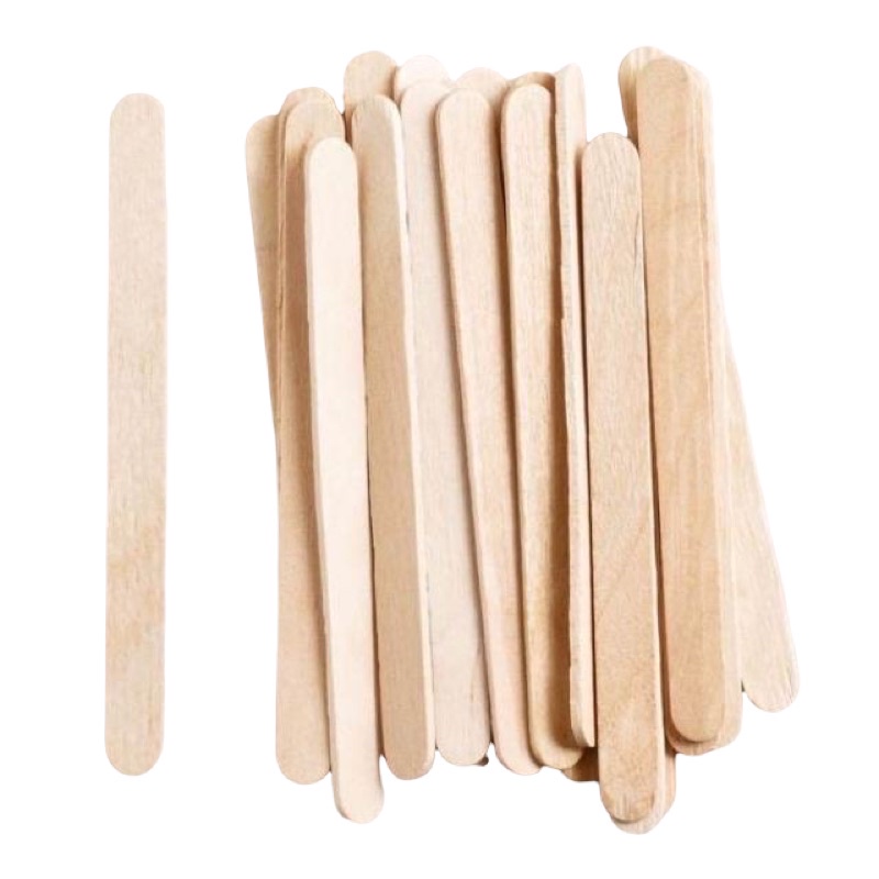100gram que kem gỗ loại tròn, loại dẹt 1cm và 1,5cm dùng để làm kem, nguyên liệu handmade