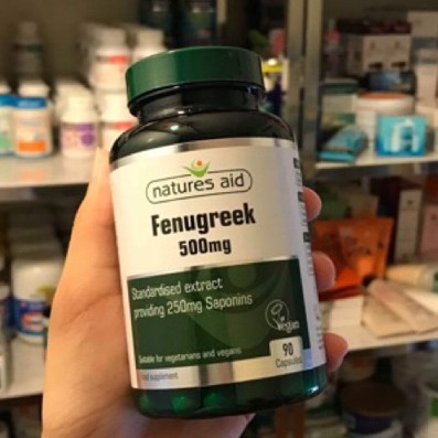 [qtmn] -  Viên lợi sữa Cỏ Cà Ri Fenugreek 500mg Anh 90 viên