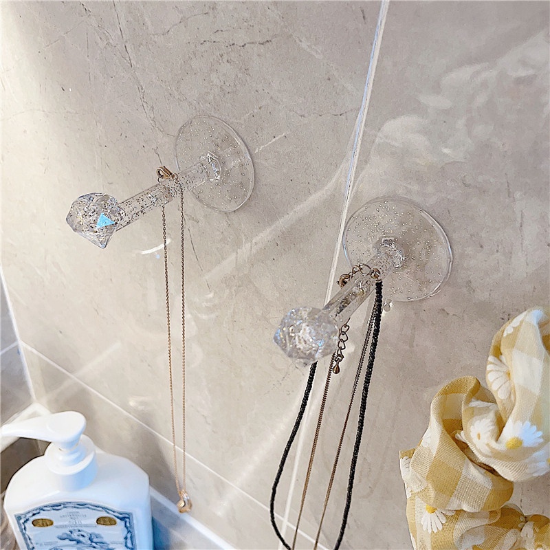 Móc Treo Đồ Gắn Tường Trong Suốt Đa Năng Tiện Dụng