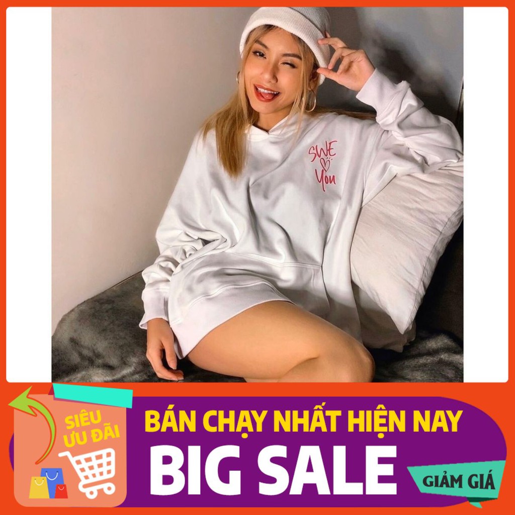 ÁO KHOÁC NỈ SWE YOU, ÁO HOODIE NỮ FORM CHUẨN