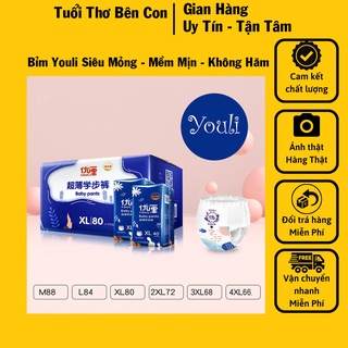 Bỉm dán/quần Youli Size S56/ M46/M44/ L42/ XL40/ XXL36/ XXXL34 Nội Địa Trung