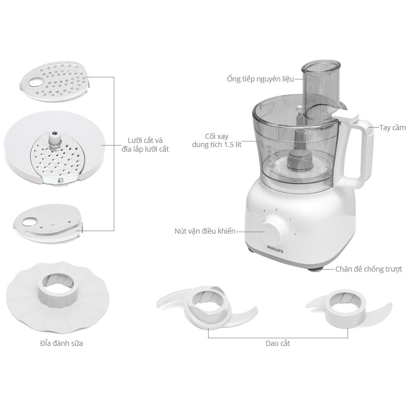 Máy xay đa năng Philips HR7627 HR7628 HR7629
