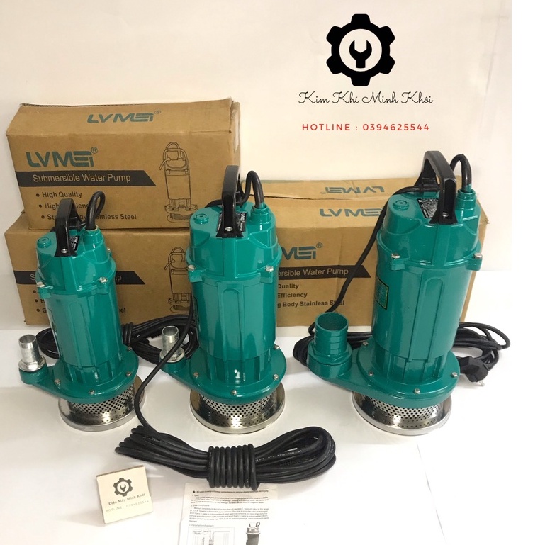 [SIÊU BỀN]Máy bơm nước chìm| Bơm tõm 750W đầu ra F50 và F27 LVME 167L/phút( Bảo hành 6 tháng lỗi 1 đổi 1)