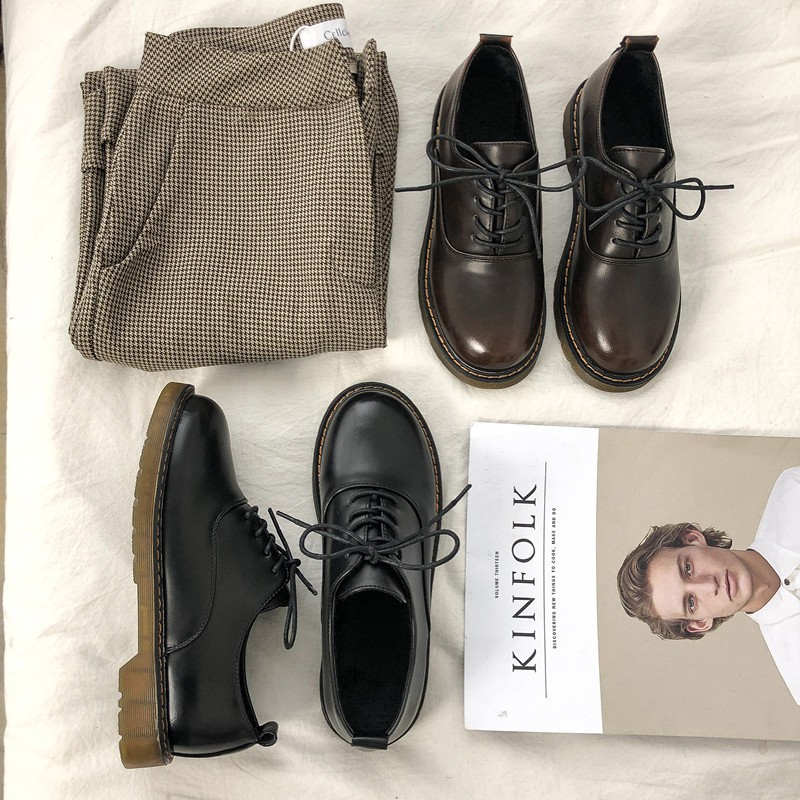 ulzzang (Sẵn + clip thật) Giày Oxford MS608