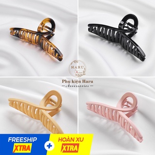 Kẹp tóc càng cua cỡ lớn, phong cách Hàn Quốc thanh lịch