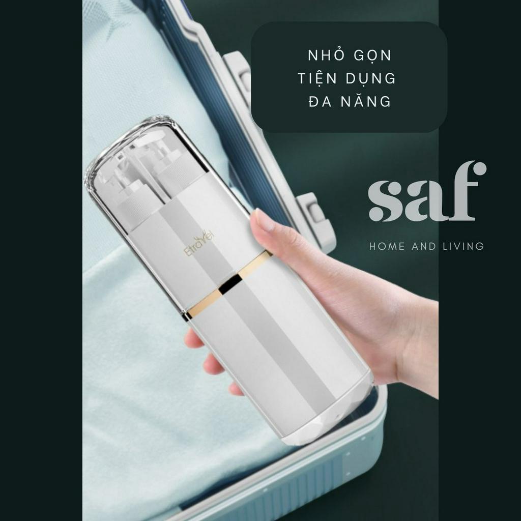 Bình chiết mỹ phẩm du lịch cao cấp, đựng bàn chải, kem đánh răng thông minh tiện lợi 5-IN-1 ETRAVEL