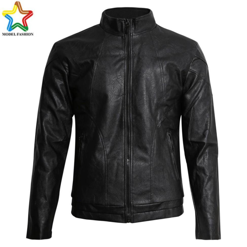 Áo khoác da lót lông nam thời trang cao cấp Model Fashion AD021
