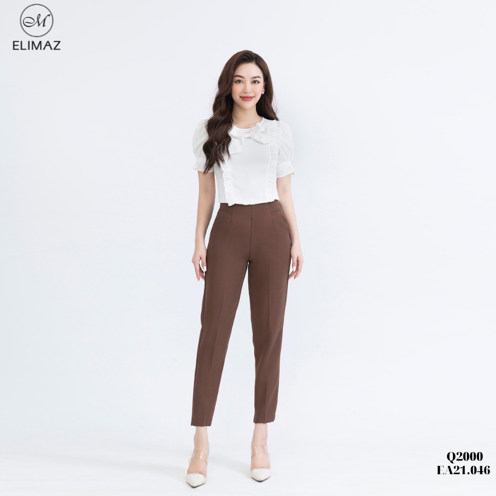Quần âu nữ khóa sườn phom công sở lưng cao Elimaz - Q2000 - HÀNG MỚI VỀ