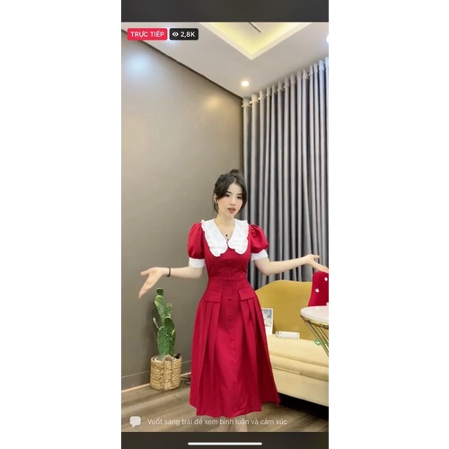 Đầm cổ bèo bigsize 50 đến 90kg