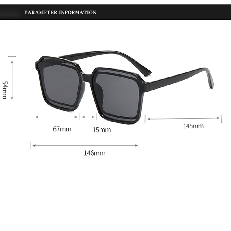 Kính Mát Gọng Vuông Phong Cách Retro Thời Trang