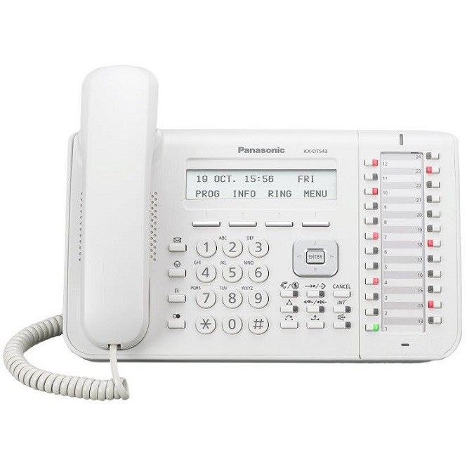 Điện thoại bàn (LẬP TRÌNH) PANASONIC KX-DT543 (MÀU TRẮNG) (Dùng cho tổng đài KX-NS300)