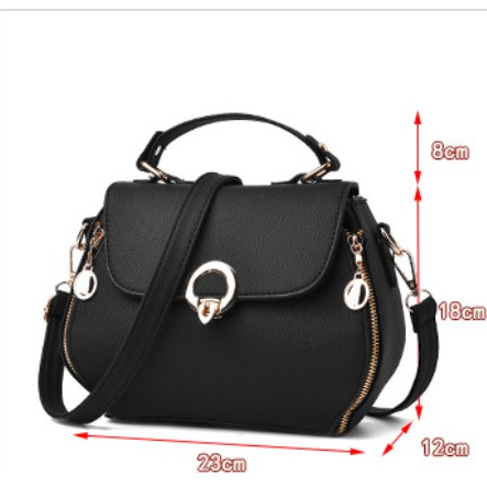 ( MUA TÚI TẶNG TAI NGHE )Túi xách nữ thời trang khóa hình tròn-TXC 298 | BigBuy360 - bigbuy360.vn