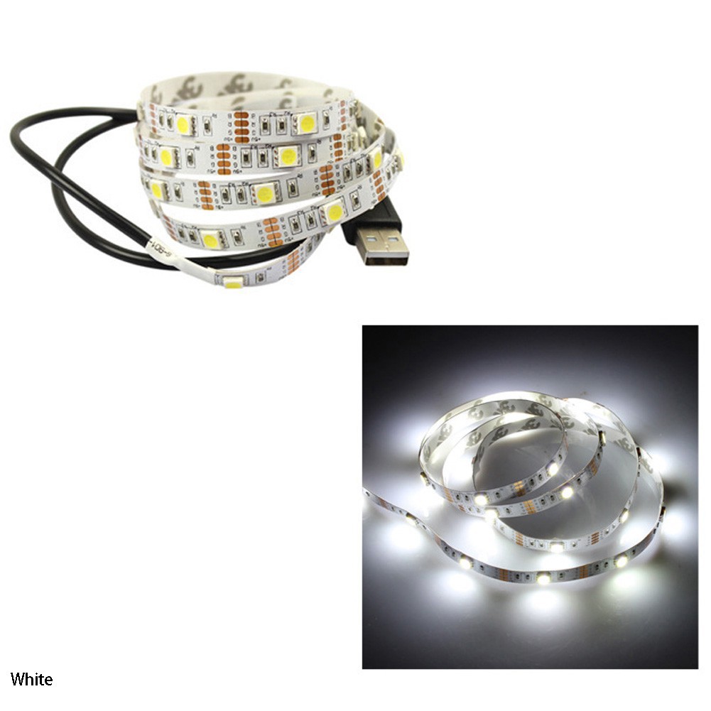 Dây Đèn Led Usb Dài 1m Dùng Trang Trí Phông Nền Tv Diy