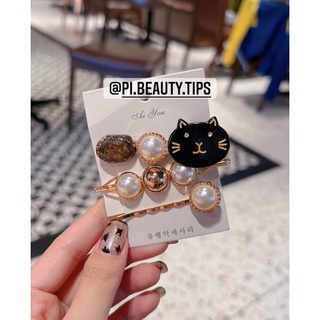 [Hàng Sẵn] Set kẹp đính đá cute dê  thương cho chị em, kẹp cho bé