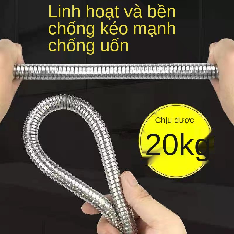 Máy nước nóng phòng tắm Phụ kiện ống mưa 1,5 / 2 mét inox chống cháy nổ vòi sen