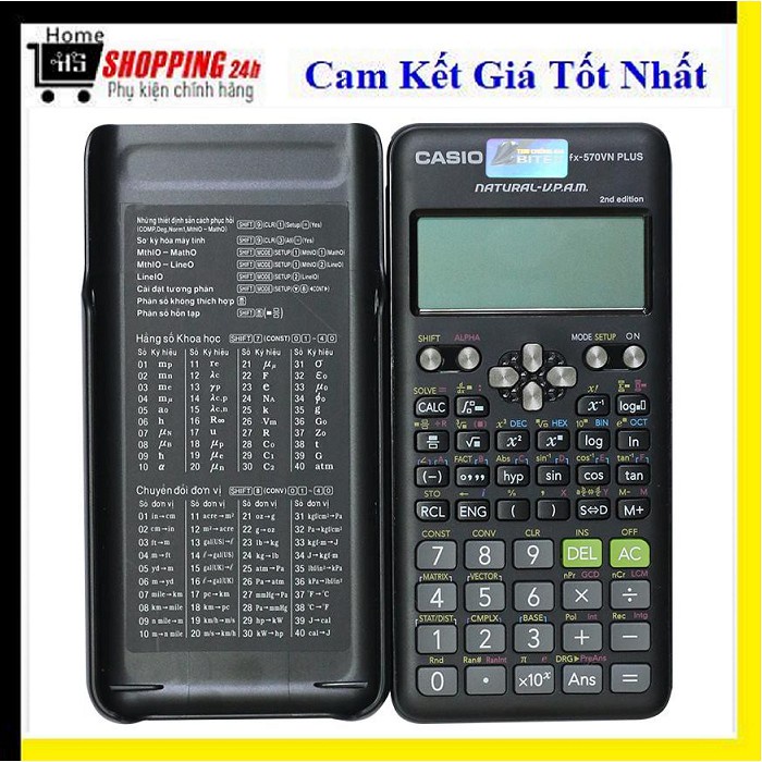 ℡MÁY TÍNH CASIO FX 570VN Plus CHÍNH HÃNG TEM BITEX