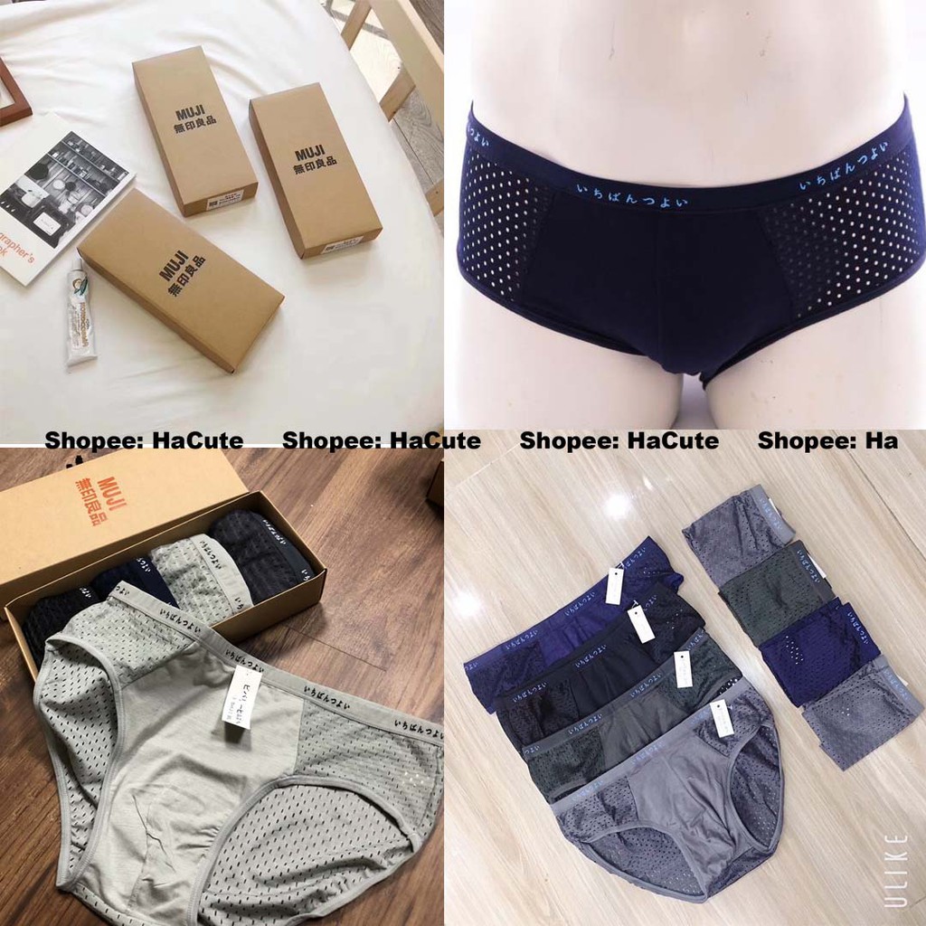1 hộp gồm 5 sịp tam giác nam thông hơi