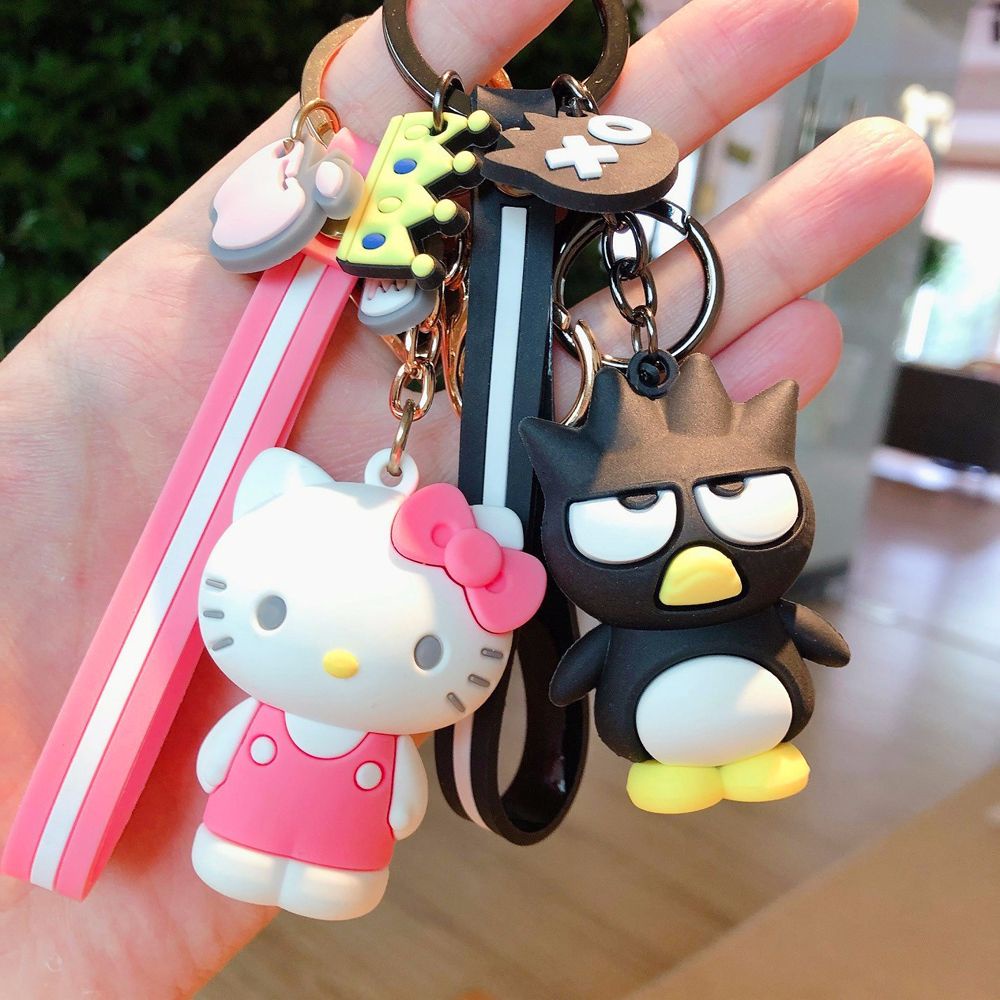 Móc Chìa Khóa Silicon Hình Nhân Vật Hoạt Hình Kitty Dễ Thương