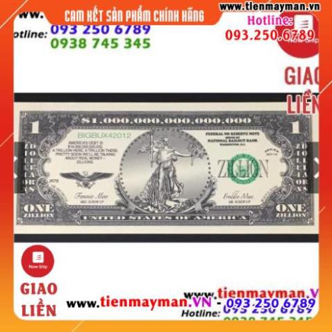 [GIÁ SỐC] Combo 2 tờ tiền Kỷ niệm mệnh giá 1 Triệu Tỷ Đô hình Nữ Thần Tự Do - Play Money.