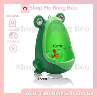 Bô đi tiểu đứng hình ếch cho bé trai gắn tường có đồ chơi hấp dẫn bé