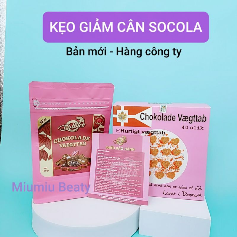 Kẹo socola giảm cân Đan Mạch, bản mới màu hồng