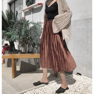 Chân váy dạ dáng dài CV1214T